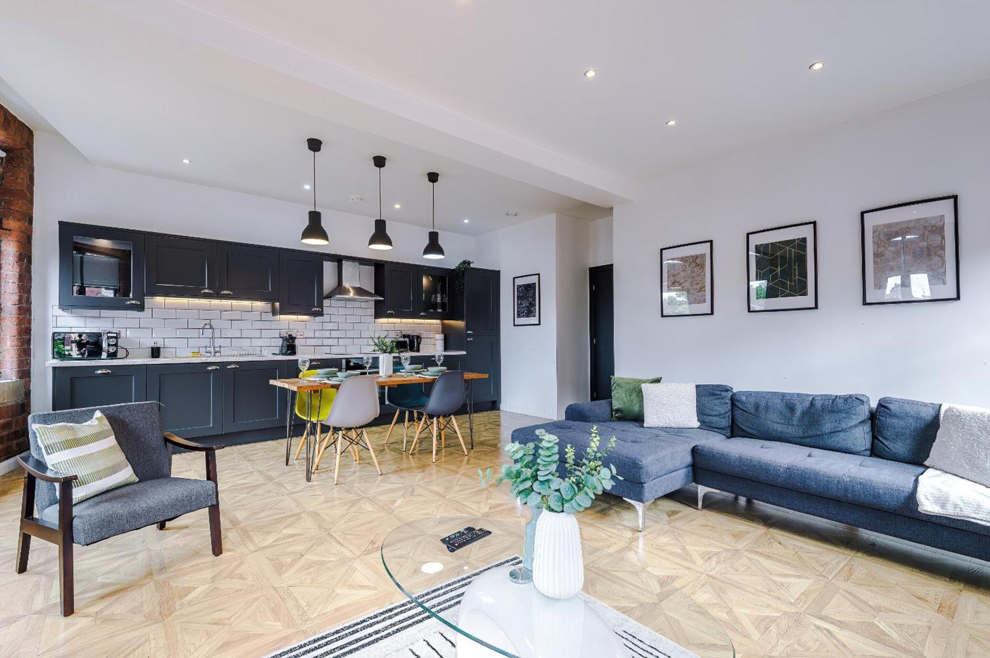 Luxury 2 King Beds In City Centre ليدز الغرفة الصورة
